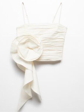 Large flower top for summer bride size large